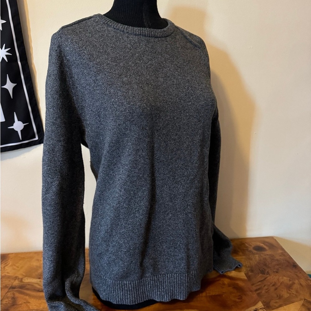 Merona Size Small Gray Knit Sweater Women Cozy Coquette Preppy Winter